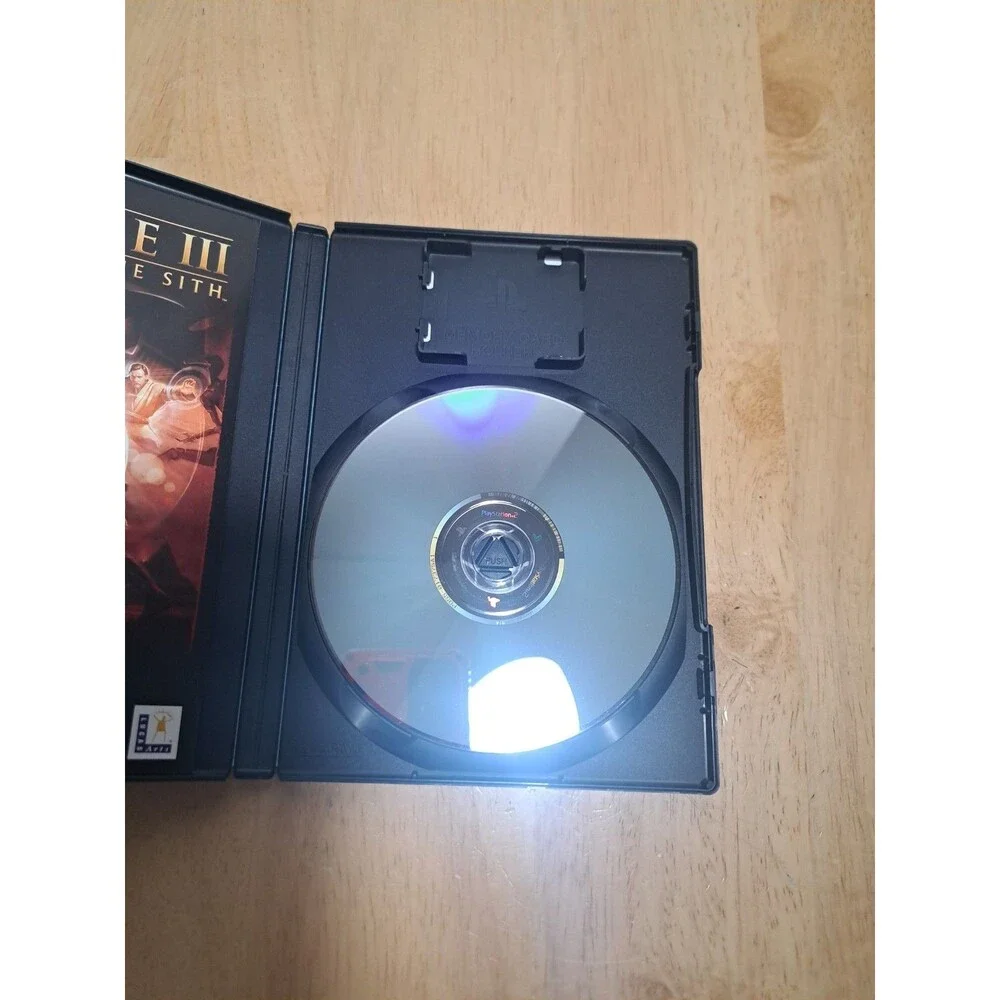 PS2 Star Wars Jedi Starfighter & Star Wars Episode III Black Label w Manual